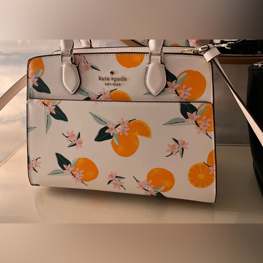 Madison Orange Kate Spade Medium Satchel
